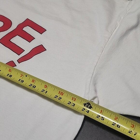 Vintage 90s Disney Mickey Mouse Golf T-Shirt FORE! Graphic Tee White Single... - Picture 13 of 14